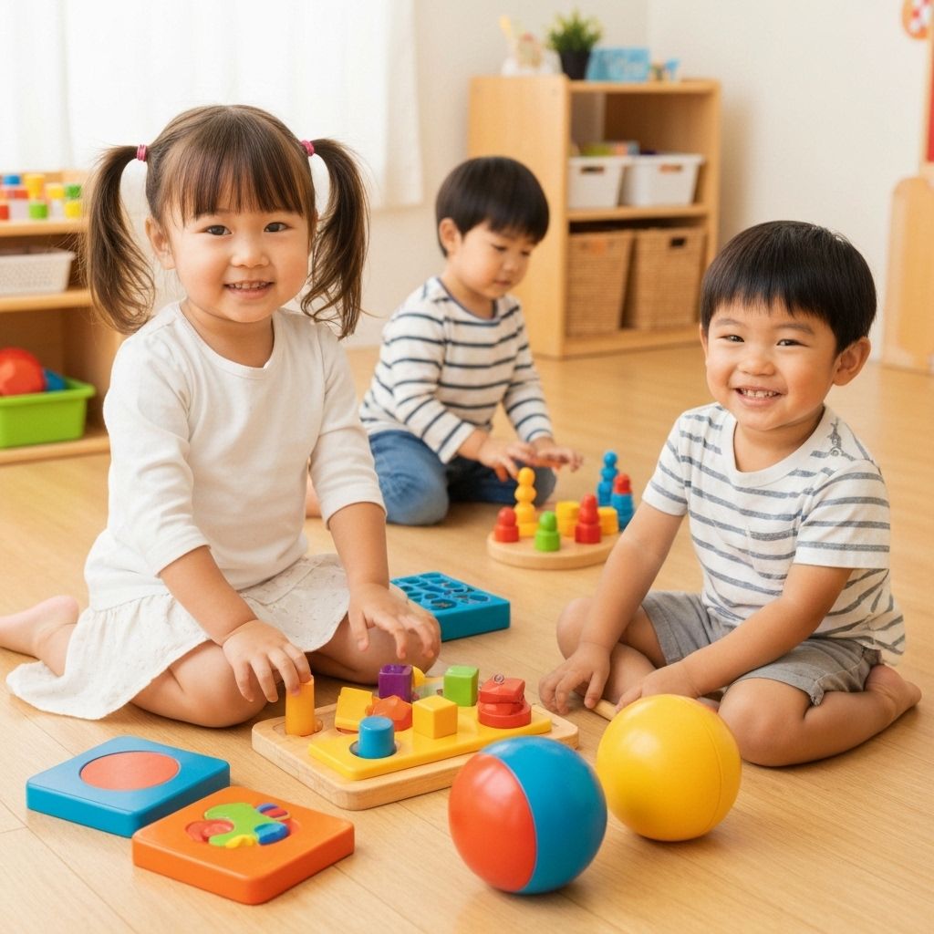 Children playing safely at Double P Childcare